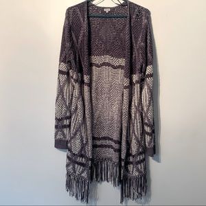 Long blue and white cardigan. Never been worn.